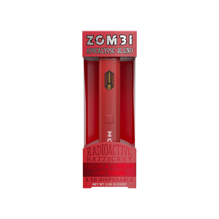 Zombi Resin THCP and Delta 6 THC Disposable Vape Pen 3.5g Radioactive Raspberry