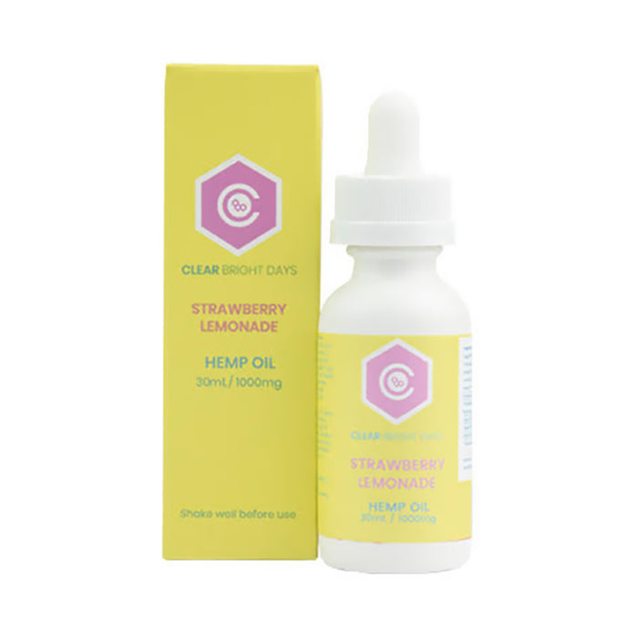 Clear Bright Days - CBD Tincture - Strawberry Lemonade - 1000mg