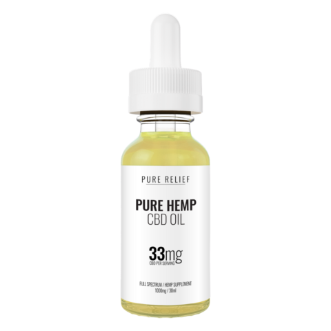 Pure Relief - CBD Tincture - Full Spectrum CBD Oil - 500mg-1000mg