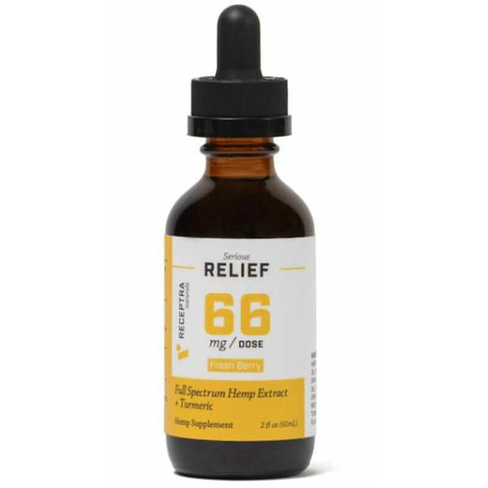 Receptra Naturals - CBD Tincture - Full Spectrum RELIEF + Turmeric - 33mg-66mg