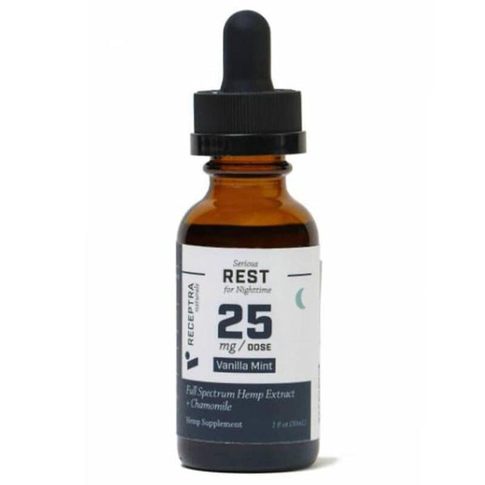 Receptra Naturals - CBD Tincture - Full Spectrum REST + Chamomile - 25mg/1ml