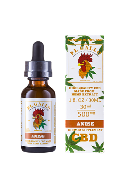 El Gallo - CBD Tincture - Star Anise - 500mg