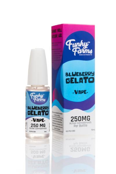 Funky Farms - CBD Vape - Blueberry Gelato - 250mg-1500mg