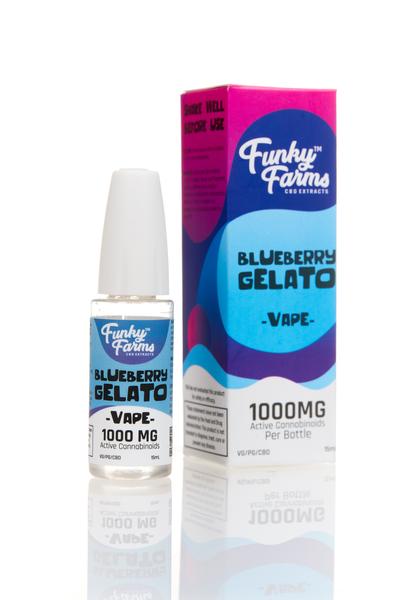 Funky Farms - CBD Vape - Blueberry Gelato - 250mg-1500mg