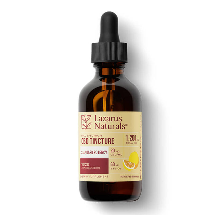 Lazarus Naturals - CBD Tincture - YUZU Series Full Spectrum Oil - 1200mg