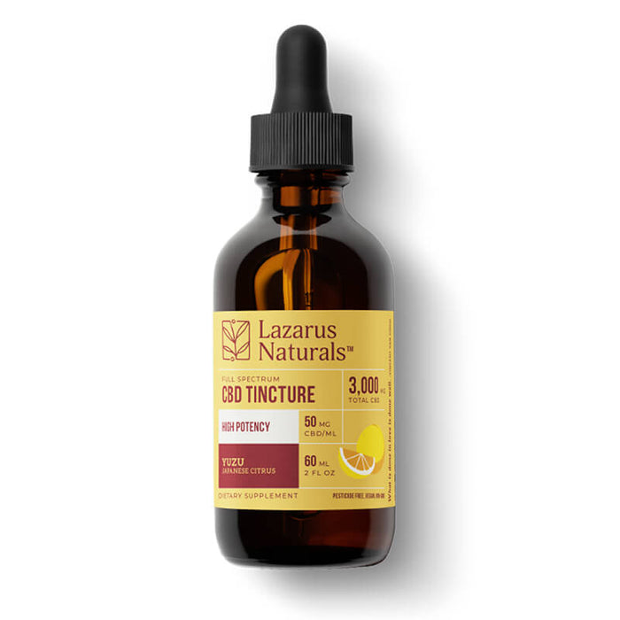 Lazarus Naturals - CBD Tincture - YUZU Series Full Spectrum Oil - 3000mg