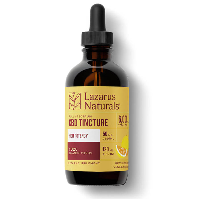 Lazarus Naturals - CBD Tincture - YUZU Series Full Spectrum Oil - 6000mg