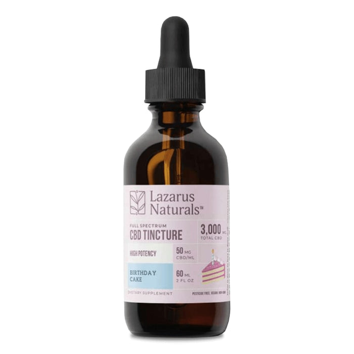 Lazarus Naturals - CBD Tincture - Full Spectrum Birthday Cake - 3000mg