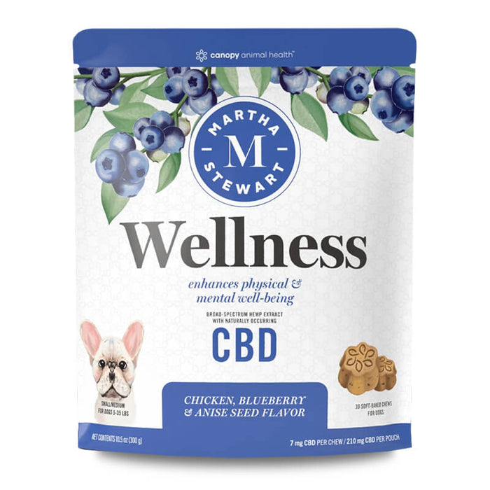 Martha Stewart - CBD Pet Treats - Soft-Baked Wellness Dog Chews - 7mg - Small Breed