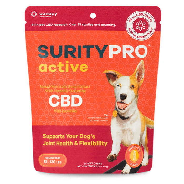 SurityPRO - CBD Pet Treats - Active Soft Chews - 54mg - Large Breed