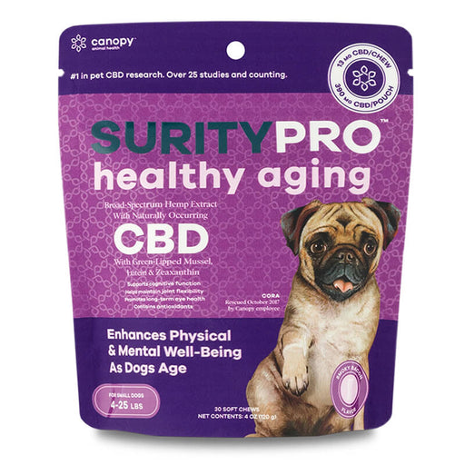 SurityPRO - CBD Pet Treats - Healthy Aging Soft Chews - 13mg - Small Breed