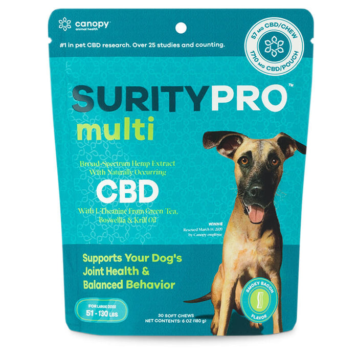 SurityPRO - CBD Pet Treats - Multi Soft Chews - 57mg - Large Breed