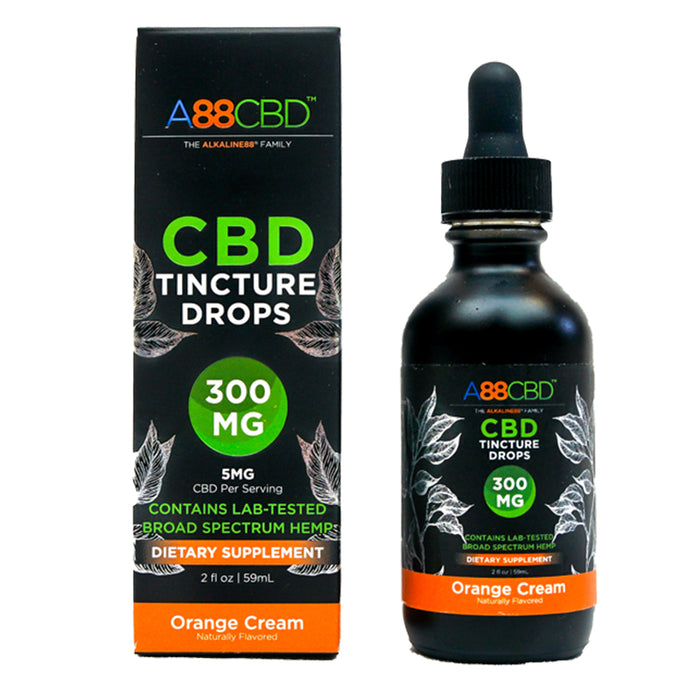 A88 CBD - CBD Tincture - Broad Spectrum Orange Cream - 300mg