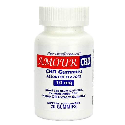 AmourCBD - CBD Edible - Fruit Gummies 20 Count - 10mg