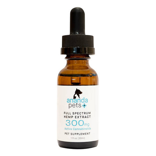 Ananda Hemp - CBD Pet Tincture - Full Spectrum Hemp Extract - 300mg