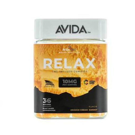 Avida CBD - CBD Edible - RELAX Orange Cream Sorbet Gummies - 10mg