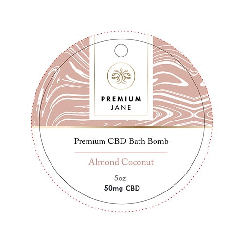 Premium Jane - CBD Bath - Almond Coconut CBD Bath Bomb - 50mg - Package