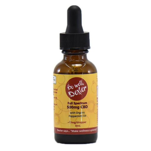 Be Well Dexter - CBD Tincture - Full Spectrum Peppermint - 500mg