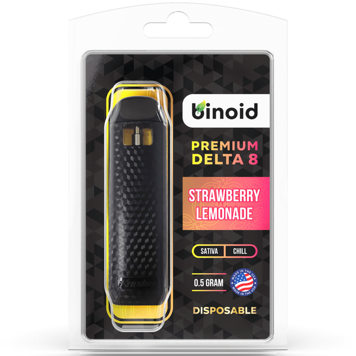 Binoid - Delta 8 Disposable - Vape Device - Strawberry Lemonade CBDdatabase.com Binoid - Delta 8 Disposable - Vape Device - Strawberry Lemonade CBDdatabase.com