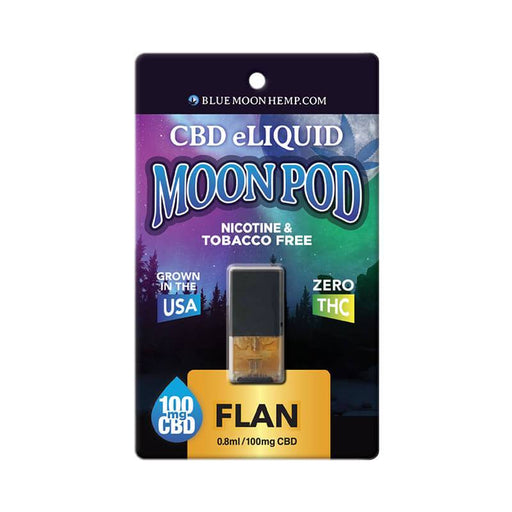 Blue Moon Hemp - CBD Pod - Flan Mood Pod - 100mg