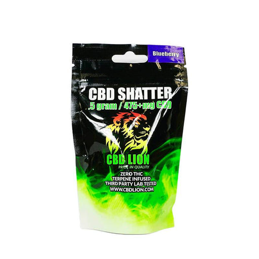 CBD Lion - CBD Concentrate - Blueberry Shatter - 0.5 Gram