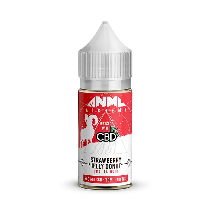 ANML Alchemy - CBD Vape Juice - Strawberry Jelly Donut - 250mg-1000mg