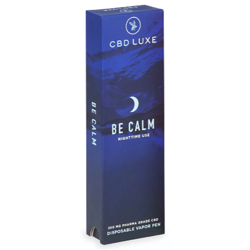 CBD Luxe - CBD Disposable Vape Pen - BE CALM - 200mg - Box