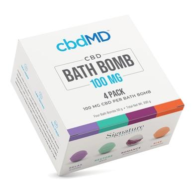cbdMD - CBD Bath - Bath Bombs 4 Pack - 100mg