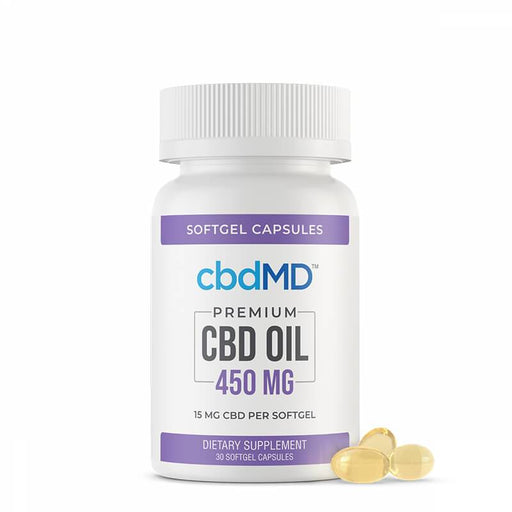cbdMD - CBD Softgels - Cbd Oil Softgel Capsules - 15mg-50mg