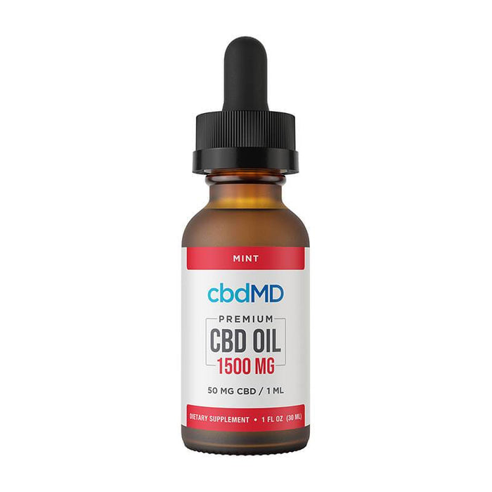 cbdMD - CBD Tincture - Broad Spectrum Mint - 300mg-3000mg