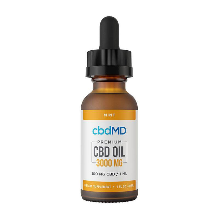 cbdMD - CBD Tincture - Broad Spectrum Mint - 300mg-3000mg