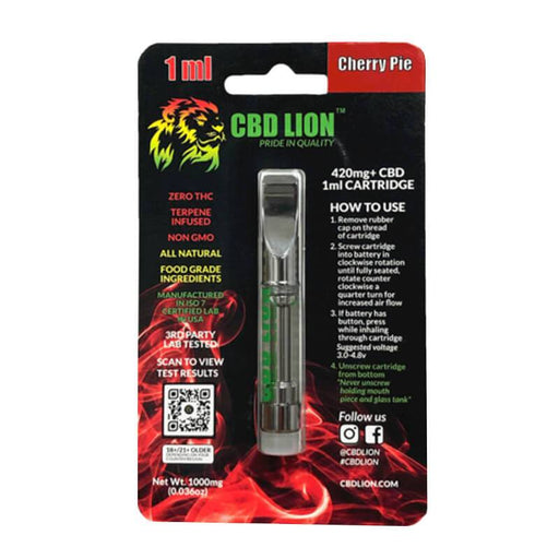 CBD Lion - CBD Cartridge - Cherry Pie - 420mg