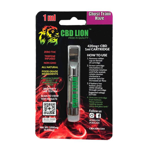 CBD Lion - CBD Cartridge - Ghost Train Haze - 420mg