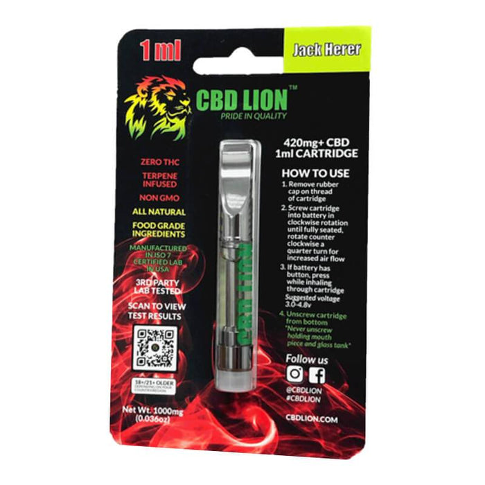 CBD Lion - CBD Cartridge - Jack Herer - 420mg
