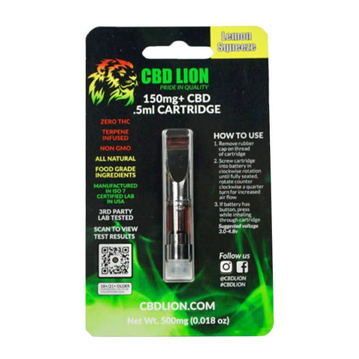 CBD Lion - CBD Cartridge - Lemon Squeeze - 150mg