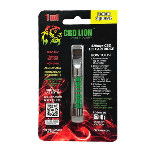 CBD Lion - CBD Cartridge - Lemon Squeeze - 420mg