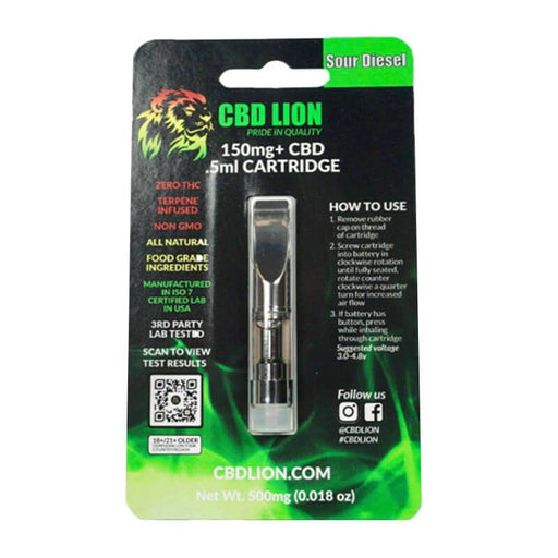 CBD Lion - CBD Cartridge - Sour Diesel - 150mg