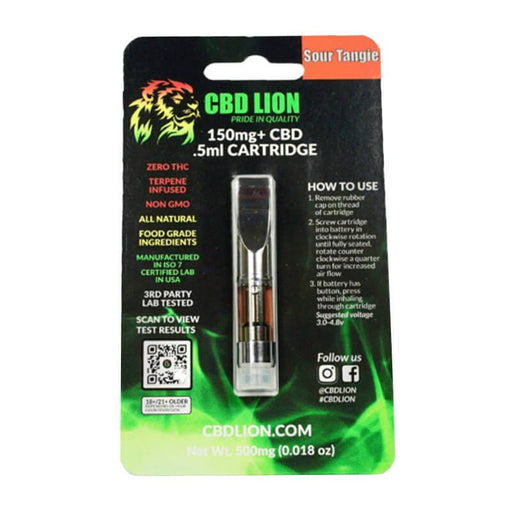 CBD Lion - CBD Cartridge - Sour Tangie - 150mg