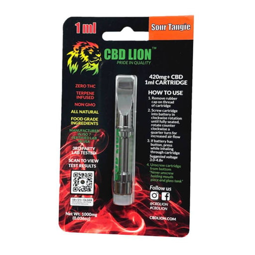 CBD Lion - CBD Cartridge - Sour Tangie - 420mg