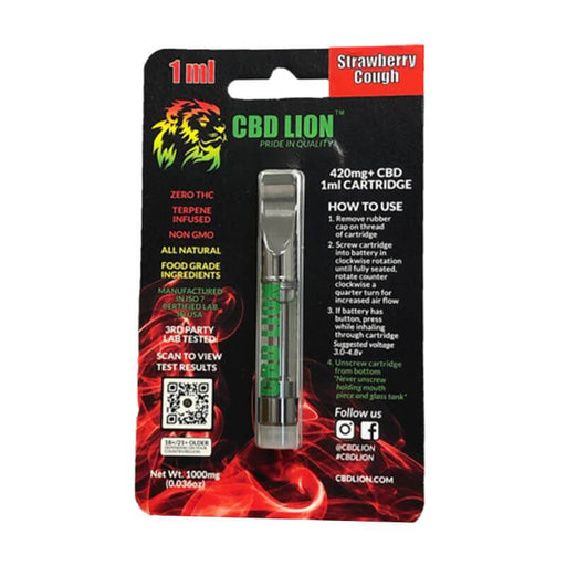 CBD Lion - CBD Cartridge - Strawberry Cough - 420mg