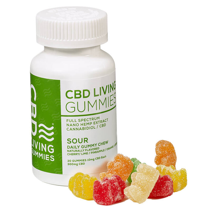 CBD Living - CBD Edible - Sour Living Gummies 30 Count - 300mg