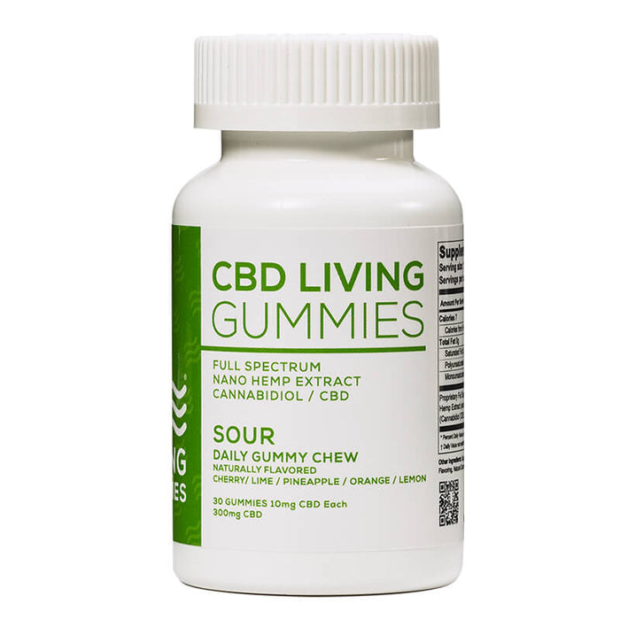 CBD Living - CBD Edible - Sour Living Gummies 30 Count - 300mg