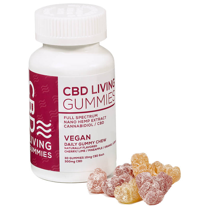 CBD Living - CBD Edible - Living Vegan Gummies 30 Count - 300mg