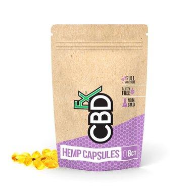 CBDfx - CBD Gel Capsules - 8 Count Pouch - 25mg