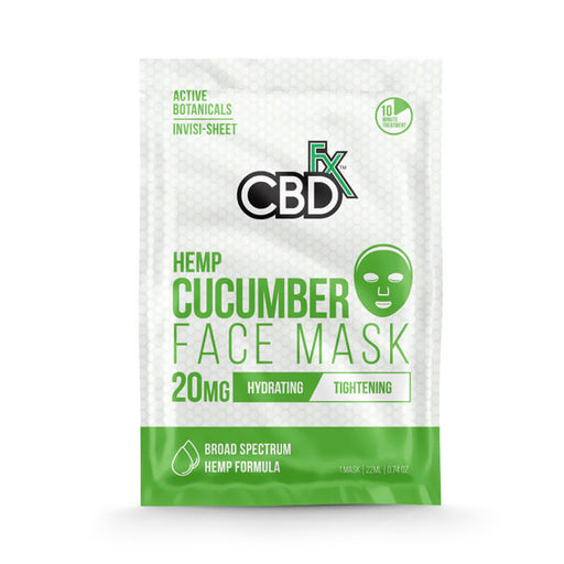 CBDfx - CBD Face Mask - Cucumber - 20mg