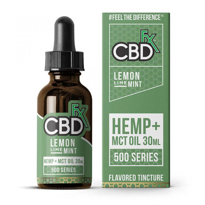 CBDfx - CBD Tincture Oil - Lemon Lime Mint - 500mg-1500mg