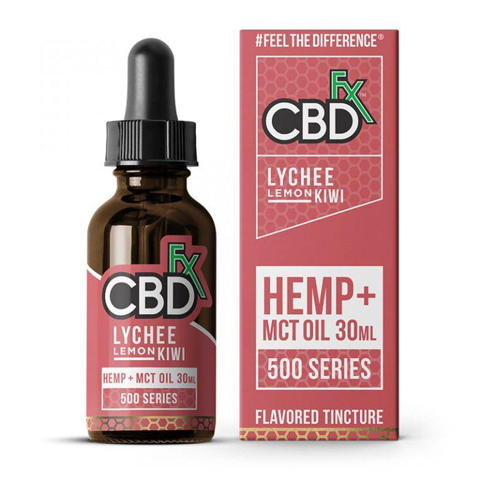 CBDfx - CBD Tincture Oil - Lychee Lemon Kiwi - 500mg-1500mg