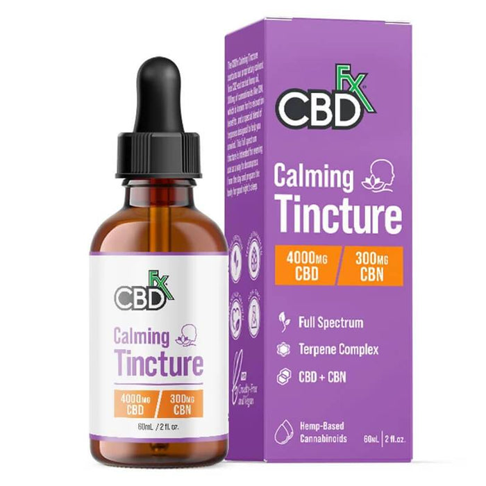 CBDfx - CBD Tincture - Calming + CBN Oil - 500mg-4000mg