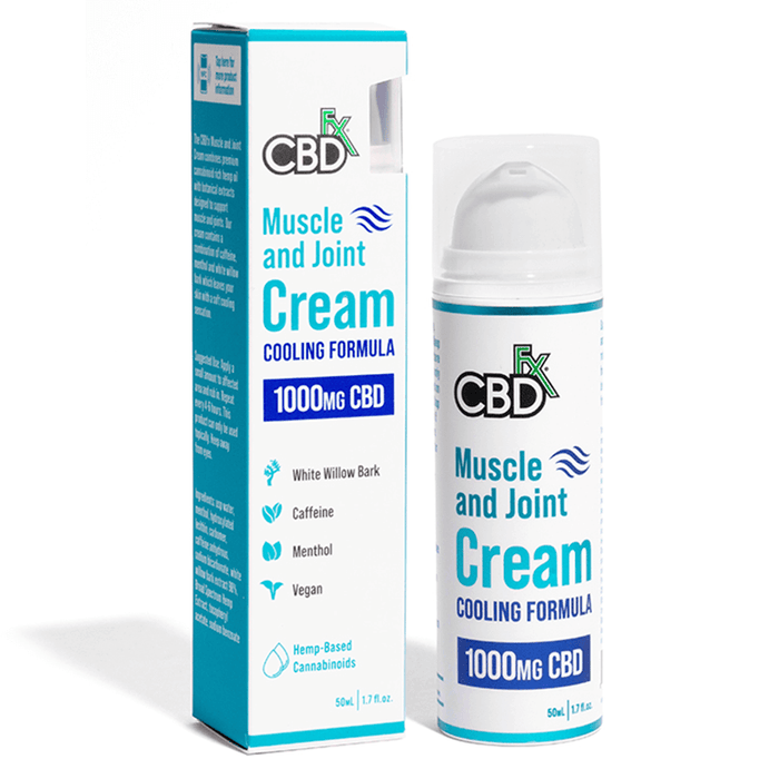 CBDfx - CBD Topical - Muscle & Joint Cooling Cream - 500mg-1000mg