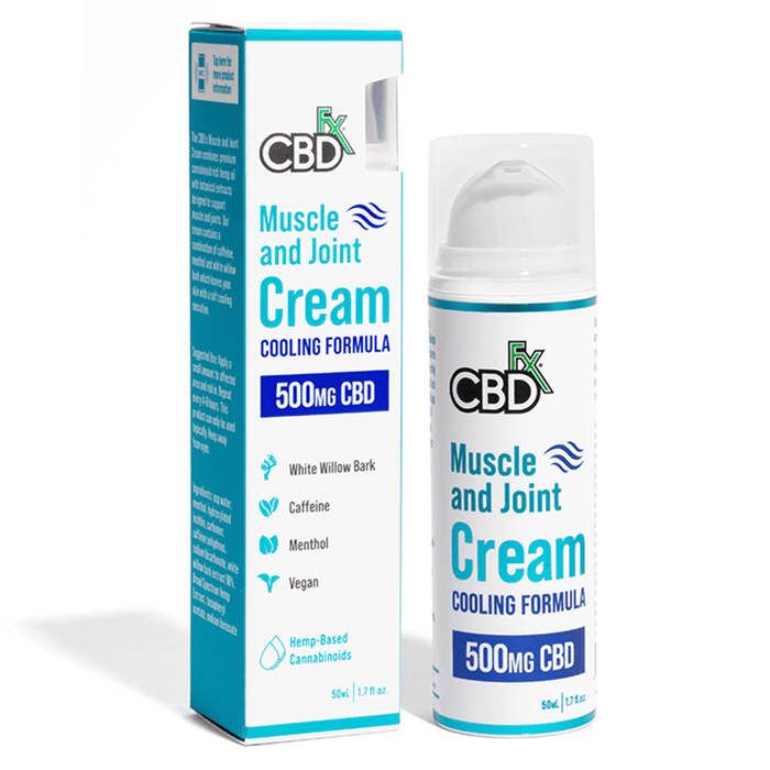 CBDfx - CBD Topical - Muscle & Joint Cooling Cream - 500mg-1000mg